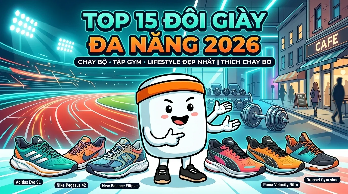 Review 15 Đôi Giày Đa Năng 2026: Chạy Bộ, Gym Và Đi Chơi Đẹp Nhất - Hình ảnh chính